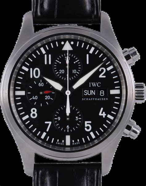 iwc pilot 3717 01|IWC Flieger Chronograph DLC .